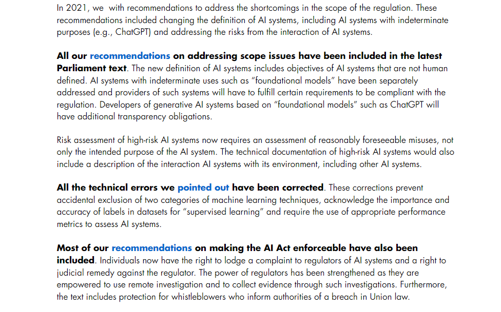 ICCL in important European Parliament text on the AI